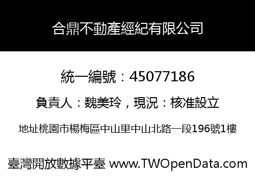 合鼎不動產經紀有限公司