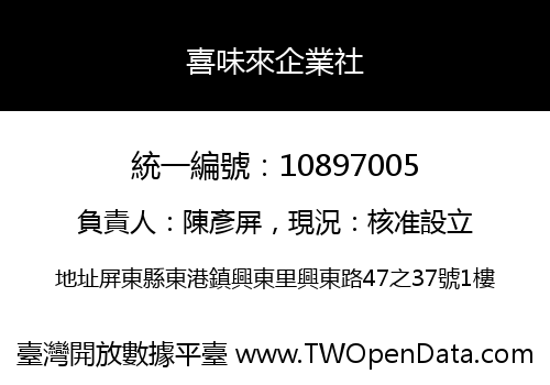 喜味來企業社