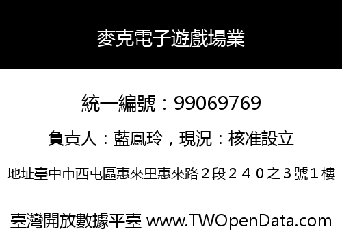 麥克電子遊戲場業