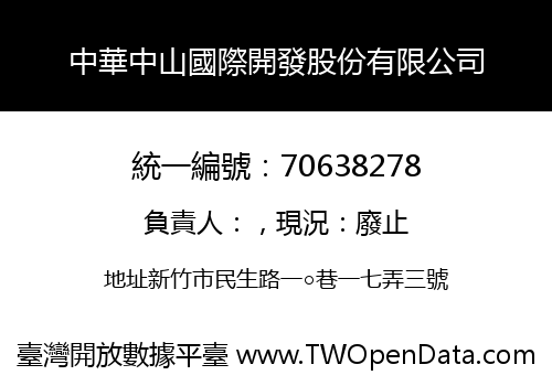 中華中山國際開發股份有限公司