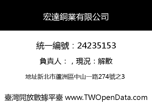 宏達銅業有限公司