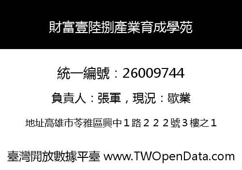 財富壹陸捌產業育成學苑