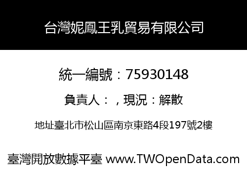 台灣妮鳳王乳貿易有限公司