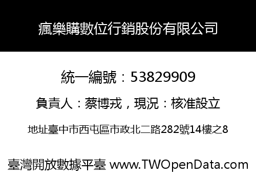 瘋樂購數位行銷股份有限公司