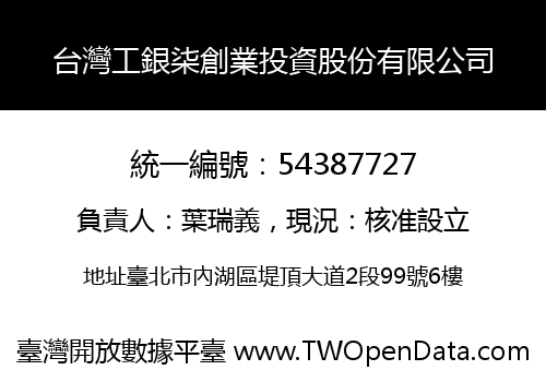 台灣工銀柒創業投資股份有限公司