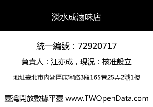 淡水成滷味店