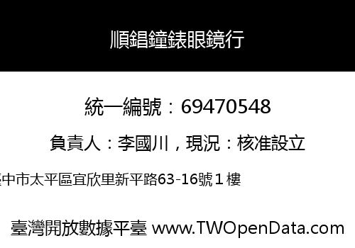 順錩鐘錶眼鏡行