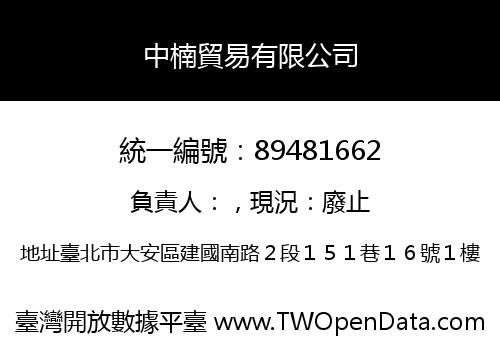 中楠貿易有限公司