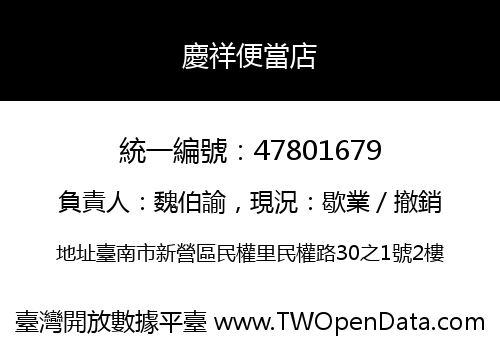 慶祥便當店