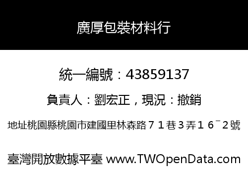 廣厚包裝材料行