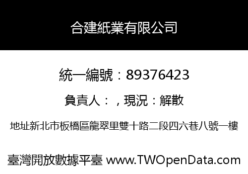 合建紙業有限公司