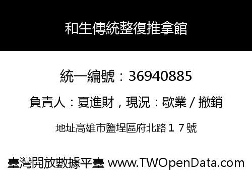 和生傳統整復推拿館