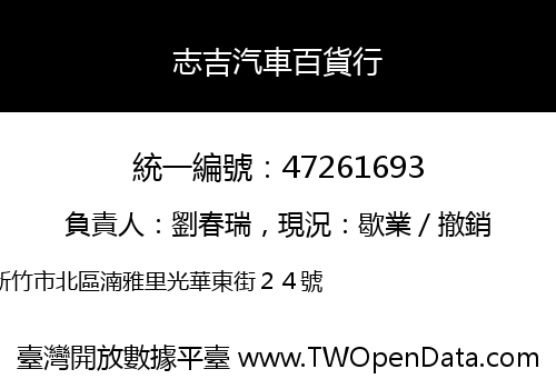 志吉汽車百貨行