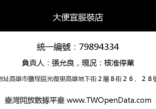 大便宜服裝店