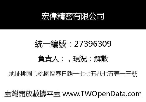 宏偉精密有限公司