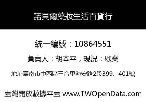 諾貝爾藥妝生活百貨行