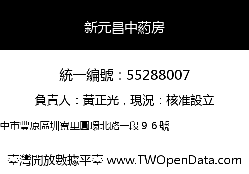 新元昌中葯房