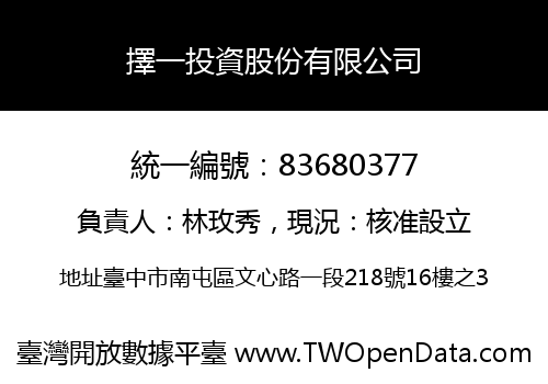 擇一投資股份有限公司