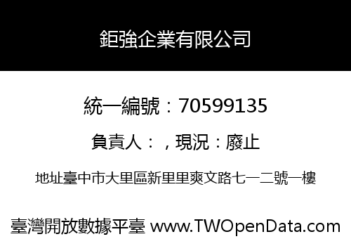 鉅強企業有限公司