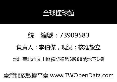 全球撞球館