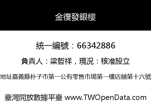 金復發銀樓