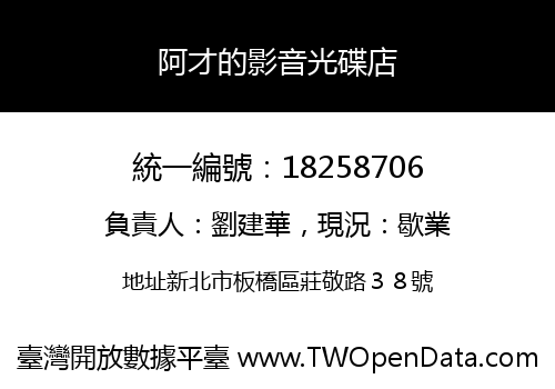 阿才的影音光碟店