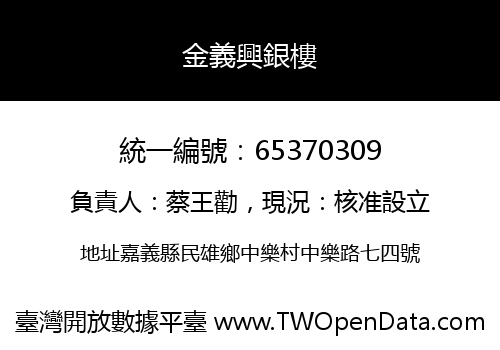 金義興銀樓