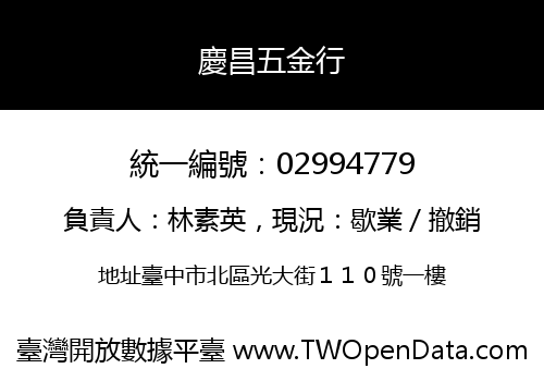 慶昌五金行