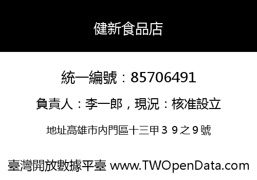 健新食品店