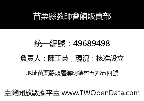 苗栗縣教師會館販賣部