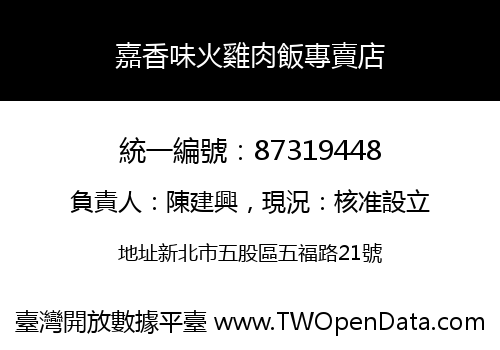 嘉香味火雞肉飯專賣店