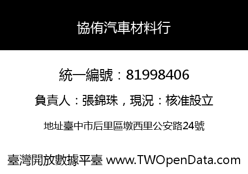 協侑汽車材料行