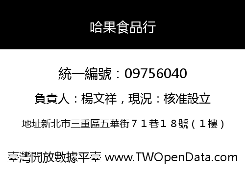 哈果食品行