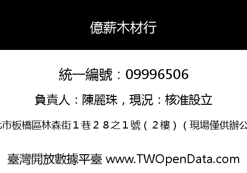 億薪木材行