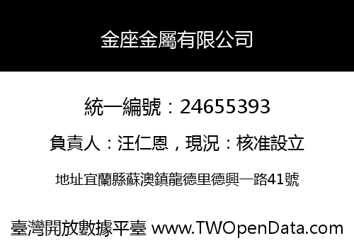 金座金屬有限公司