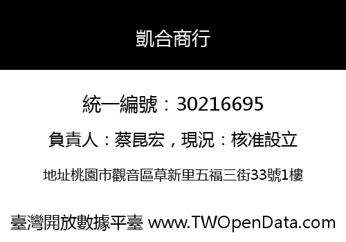 凱合商行