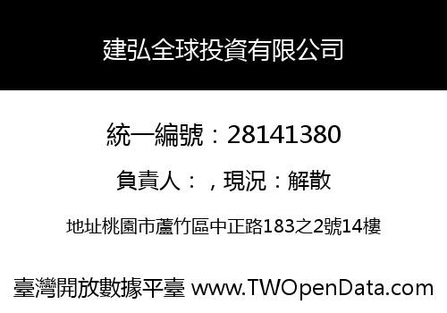 建弘全球投資有限公司