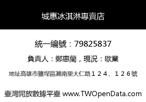 城惠冰淇淋專賣店
