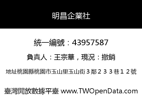 明昌企業社
