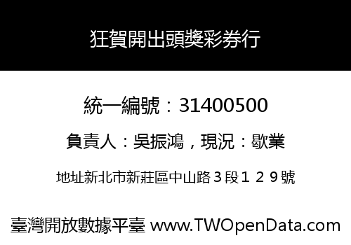 狂賀開出頭獎彩券行