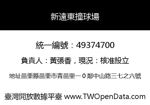 新遠東撞球場