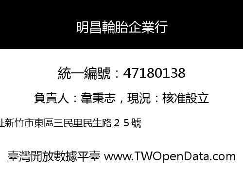 明昌輪胎企業行
