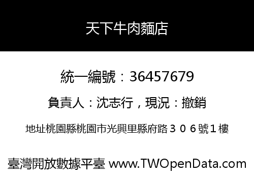 天下牛肉麵店