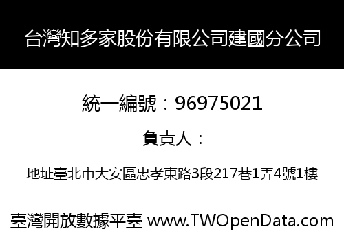 台灣知多家股份有限公司建國分公司