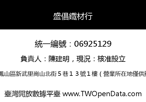 盛倡鐵材行