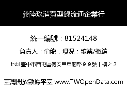 參陸玖消費型錄流通企業行