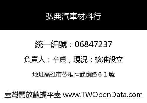 弘典汽車材料行