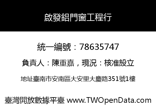 啟發鋁門窗工程行