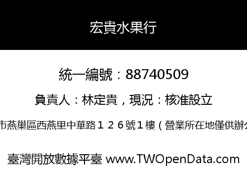 宏貴水果行