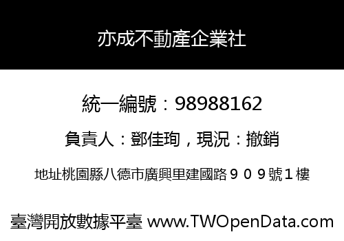 亦成不動產企業社